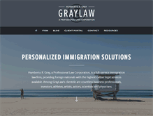 Tablet Screenshot of graylaw.com